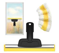 Embout de fenêtre pour Kärcher SC1, SC2, SC3, SC4, SC5, SC7, CTK10/20, accessoire de rechange avec chiffon en microfibre, nettoyage sans traces du verre, des fenêtres et des miroirs