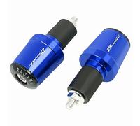 Embout De Guidon Moto 7/8 "22MM poignées de guidon moto universelles prise capuchon d'extrémité barre poignée(Blue)