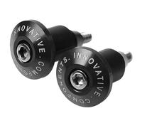 Embout De Guidon Moto Bouchon d'extrémité de guidon moto universel curseur contrepoids se termine 7/8 ''22 MM couvercle capuchon(Black)