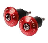 Embout De Guidon Moto Bouchon d'extrémité de guidon moto universel curseur contrepoids se termine 7/8 ''22 MM couvercle capuchon(Red)