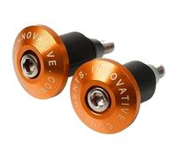 Embout De Guidon Moto Bouchon d'extrémité de guidon moto universel curseur contrepoids se termine 7/8 ''22 MM couvercle capuchon(Orange)