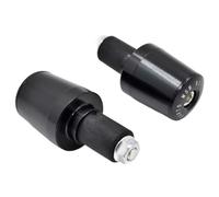 Embout De Guidon Moto Poignées de guidon moto 22MM bouchons d'extrémité capuchon barre poignée(Black)