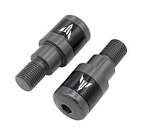 Embout De Guidon Moto Poignées de guidon motos Plug Slider Poignée Bar Ends Fit(Titanium B)