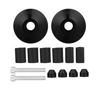 Embout de Guidon, Yctze 1 Paire Dembouts de Guidon de Moto en Alliage Daluminium CNC Universel(noir) le kit de couvercle dextrémité de poignée de moto Universel Embout de Guidon de Moto