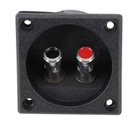 Embout de haut-parleur rond à ressort doré connecteur caisson de basses pour son 57 x 57 x 25 mm (argent)