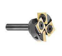 Embout de niveau de planche pointue 1/4" - 4 alliages de flûte - Embout de surface pour bois dur - Coupe aplatissante