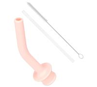 Embout de paille de type presse en silicone, pailles à boire avec en