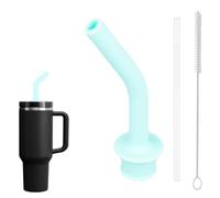 Embout de paille incurvé en silicone, buse d'de paille anti-fuite Ensemble