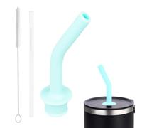 Embout de paille incurvé en silicone, buse d'de paille anti-fuite Ensemble
