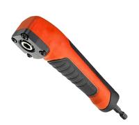 Embout de perçage à angle droit - 15,5 x 3 x 1,5 cm - Orange, porte-embout de perçage, adaptateur de tournevis à 90 degrés - Extension d'angle haute performance - Pilote hexagonal de précision