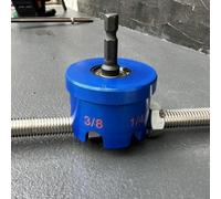 Embout de perceuse à écrou pour clés à douille de 1/4", 3/8" et 1/2" avec tige hexagonale, construction thermoplastique résistante et noyau de roulement en acier