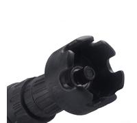 Embout de perceuse à écrou pour tiges filetées de 6,35 mm, 1,27 cm, outil d'extraction de boulons avec noyau de roulement en acier pour supports de conduits et systèmes d'entretoises, noir