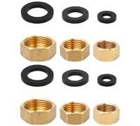 Embout de plomberie en cuivre avec joint noir pour résistance aux fuites pour terminaison du système d'eau 1/2" 3/4" 3/8"