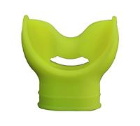 Embout de plongée, embout de tuba en silicone, régulateurs d'embout de tube de plongée pour magasins de plongée, plongée professionnelle, entraînement de natation Jaune fluorescent Taille unique
