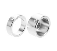 Embout de Poignée de Musculation Rond pour Tube de Fitness Argenté | Alliage D’aluminium, Support Stable et Prise Confortable, Protection Polyvalente pour Équipement Rond de Musculation