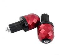 Embout de poignée rotatif pour guidon moto rouge bleu | Rotation à 360 degrés, positionnement flexible, réglage facile lors de l'installation, ajustement sûr, compatibilité