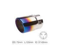 Embout de pot d’échappement universel inox titanium look Simoni Racing TRX/21B