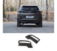 Embout de pot d'échappement Embout D'échappement Arrière ABS Noir, Cache-silencieux Et Cache-châssis, Pour Peugeot 3008, 5008, 4008 Allure (2017-2022)( Black)