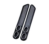 Embout de pot d'échappement Lot De 2 Embouts De Silencieux D'échappement Pour Voiture, Autocollants En Caoutchouc ABS Et Simulateur De Son( A)