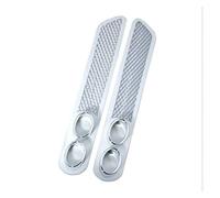 Embout de pot d'échappement Lot de 2 silencieux d'échappement en caoutchouc ABS pour voiture, autocollants factices pour double tuyau d'échappement( 3)