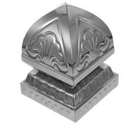 Embout de Poteau de Clôture en Acier Inoxydable, Argenté, Décoratif | Remplacement pour Toits de Poteaux, Usage sur Rampes D’escalier et Clôtures de Villa, Style Moderne
