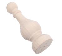 Embout de Poteau en Bois Sculpté, Boule Ronde, Finition Brute | Bois Dur Dense Séché au Four, Modèle Unique, pour Rambarde D’escalier et Colonne de Meuble