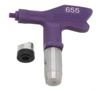 Embout de pulvérisation Airless pour pulvérisateurs - Buse de finition fine dans les tailles 209 à 655 (angle de pulvérisation de 20° - 60°, largeur 100-350 mm), compatible avec et pour Wagner (655)