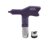 Embout de pulvérisation sans air violet en acier compatible avec les pulvérisateurs WAGNER - Large motif - Pièce de rechange en métal (655)