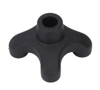 Embout de Rechange pour Canne de Marche à Haute Adhérence, Base Quadruple Stable de 19 Mm, Couvre-pied de Canne en Caoutchouc Pivotant Autoportant pour Cannes avec Tige Filetée