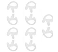 Embout de Rechange, pour Radio Bidirectionnelle, Oreillettes en Silicone Souple pour Talkie-walkie, Kits à Tube de Bobine, Oreillette Confortable (M(14.7x19.7x2cm / 5.8x7.8x0.8in) 5 Paires)