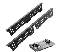 Embout de remplissage pour four | Remplissage latéral de cuisinière en acier inoxydable - Protection rétractable résistante à la chaleur entre la cuisinière et le comptoir, kit de garniture protège