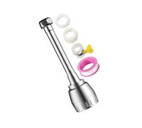 Embout de robinet de cuisine Rallonge de robinet de cuisine rotatif à 360° Pommeau de douche pour évier 3 types de Économie d'eau Facile à monter Acier inoxydable + ABS 18,5 cm