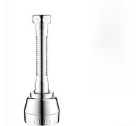 Embout de robinet étendu avec design rotatif et trois modes de débit d'eau pour des applications pratiques d'évier avec coque extérieure et pièces centrales (longueur moyenne)