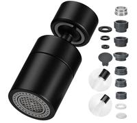 Embout de robinet pivotant à 360 °, M22/M24 - Économiseur d'eau rotatif avec 2 types de jet - Rallonge de robinet pour cuisine et salle de bain