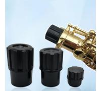 Embout de saxophone soprano 16 mm en plastique noir (saxophone alto) | Convient aux cloches de saxophone alto, 25 mm de diamètre, plastique léger, finition noire, empêche les dommages