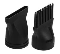 Embout de Sèche Cheveux Noir 2 Pièces en Plastique pour Salon | Diffuseur Circulaire, Usage Quotidien et Coiffage, Compatible Sèche Cheveux, Design Multifonction