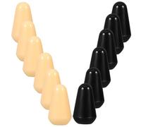 Embout de Sélecteur de Guitare Électrique 5 Positions 12 Pièces | Plastique Jaune et Noir, Remplacement Rapide, Compatible Guitare Électrique, Accessoires pour Commutateur