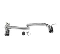 Embout De Silencieux Arrière Pour BMW F30 F31 318i Série 3 Mise À Niveau Pour MT Pour MP 2013+ Double Sortie D'échappement Embouts D'éChappement(Argent)