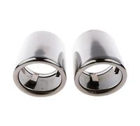 Embout de silencieux de tuyau d'échappement de voi Pour A4 A4L Pour Q5 Pour Q3 Pour A3 A1 2009 2010 2011 2012 2013 2014 2015 2016 Embouts D'échappement En Acier Inoxydable Argentés