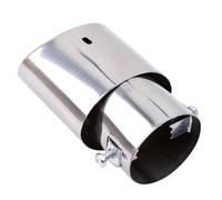 Embout De Silencieux D'échappement Arrière Rond En Acier Inoxydable Chromé Accessoires De Remplacement Pour Voiture HETEVSCCK(Direct)