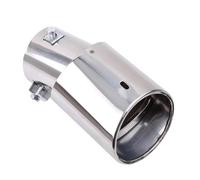 Embout De Silencieux D'échappement Arrière Rond En Acier Inoxydable Chromé Accessoires De Remplacement Pour Voiture HETEVSCCK(Curved)