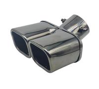 Embout De Silencieux D'échappement Carré Universel Double Sortie Buse Acier Inoxydable Voiture Gorge Queue Voiture(Innet 60mm D)