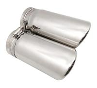 Embout De Silencieux D'échappement Chromé Modifié, 2 Pièces, Accessoires Revêtement Gorge Arrière Pour Mercedes Pour Benz C180