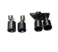Embout de silencieux d'échappement en acier inoxydable pour BMW F10 M5 525i 520i 528i 523i Adaptateur D'échappement Unversel(Noir)