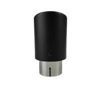 Embout De Silencieux D'échappement En Fibre De Carbone Mat Pour Voiture Sertissage Universel Acier Inoxydable Argent Embouts D'éChappement(76.2mm-101mm)