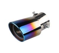 Embout De Silencieux D'échappement Rond Bleu En Acier Inoxydable, Universel, Compatible Avec Les Accessoires De Voiture