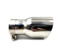 embout de silencieux Embout D'échappement Voiture En Acier Inoxydable Brillant 1 Pièce, Biseauté Pour Bord Brillant Embout Echappement(60mm in-114mm out)