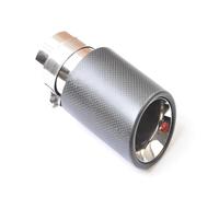 embout de silencieux Embout Silencieux D'échappement Universel En Fibre Carbone Biseauté Simple Et Bouclé Pour Toutes Les Voitures Embout Echappement(51-89mm)