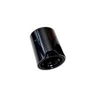 embout de silencieux Embouts Silencieux D'échappement En Carbone Noir Brillant Pour BMW F87, F80, F82, F83, F90, 1 Pièce, M2, M3, M4, M5 Embout Echappement(ID 54MM-OD 80MM)