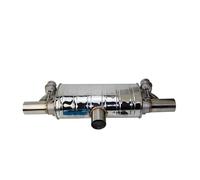 embout de silencieux Tuyau D'échappement Voiture Pompe À Vide Silencieux À Soupape Variable Télécommande Universelle Forme T Une Entrée Deux Sorties 63 Mm Embout Echappement(51MM)